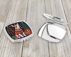 Pit Bull Terrier Christmas Compact Mirror