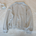 Retro Half Zipper Long Sleeve Polo Sweater for Women