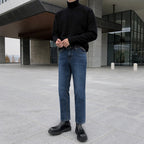 Men's Slim Turtleneck Sweater for Autumn and Winter
