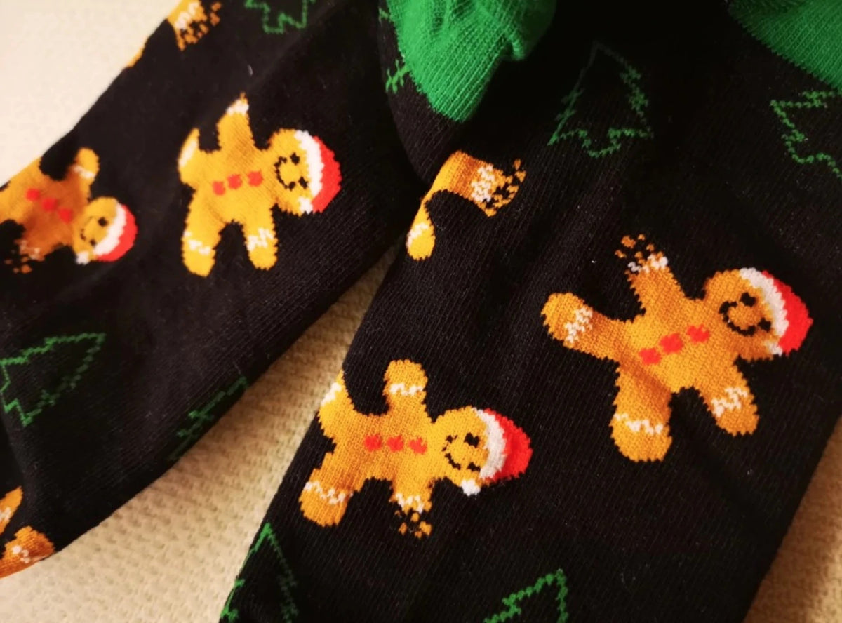 Christmas and Halloween Cartoon Socks (Couple's Set)