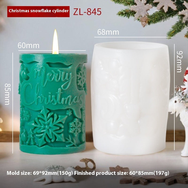 Christmas Candle Silicone Mold