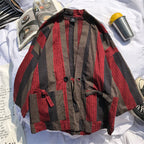 Harajuku Style Japanese Kimono Cardigan with Stripes