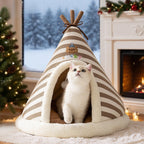 Knitted Warm Santa Pet Bed