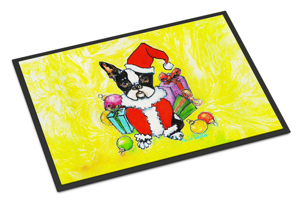Boston Terrier Stinker That Stole Christmas Doormat