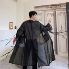 Loose Thin Windbreaker with Split Sleeves