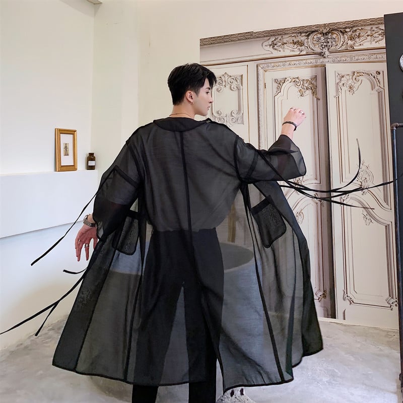 Loose Thin Windbreaker with Split Sleeves