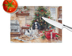 English Springer Spaniel Christmas Cookies Glass Cutting Board