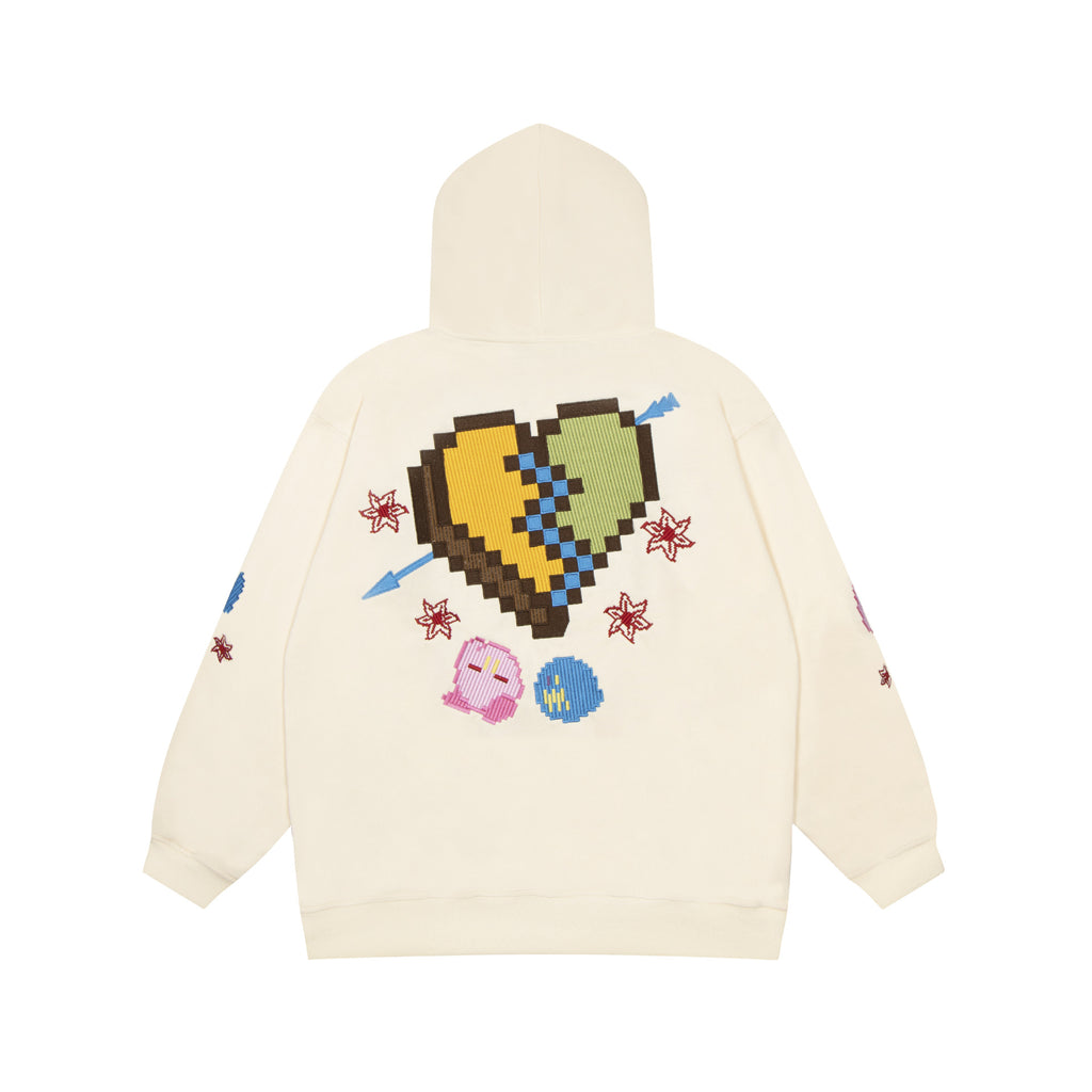 BK Series Unisex Graffiti Printed Cardigan Hoodie | Streetwear