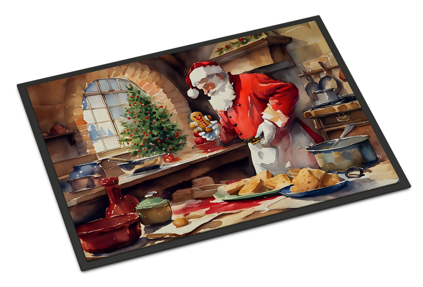 Cookies with Santa Claus Doormat