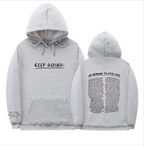 "Women’s Letter Print Hooded Sweatshirt with Drawstring, Pockets, and Long Sleeves – Stylish Sports Hoodie" | Streetwear