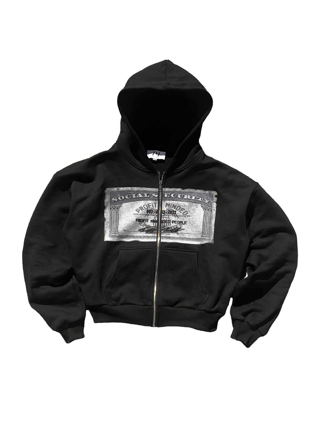 Loose Archaic Personality American Printed Hooded Long Sleeve Pullover Pocket Sweatshirt | Streetwear
