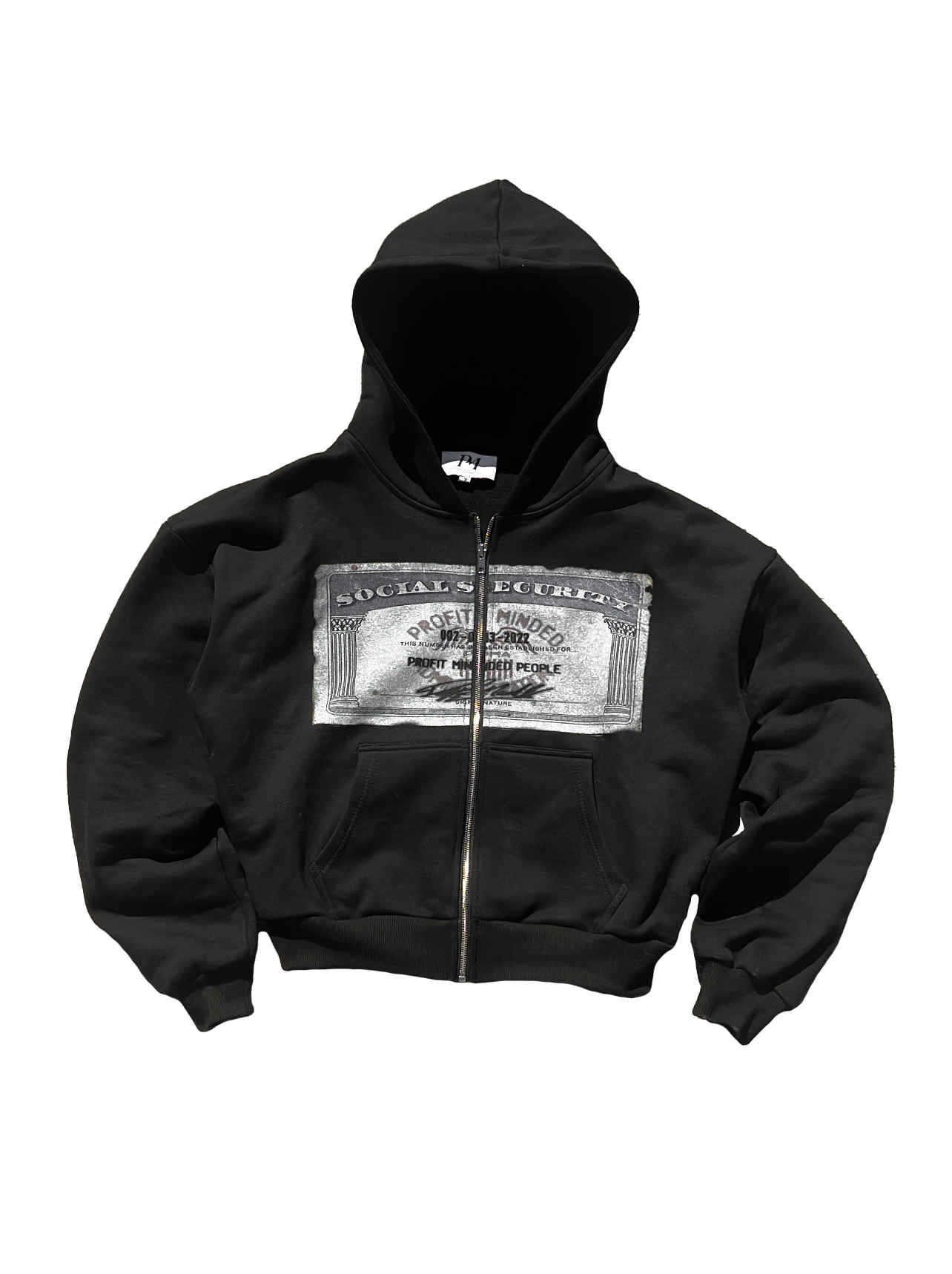 Loose Archaic Personality American Printed Hooded Long Sleeve Pullover Pocket Sweatshirt | Streetwear