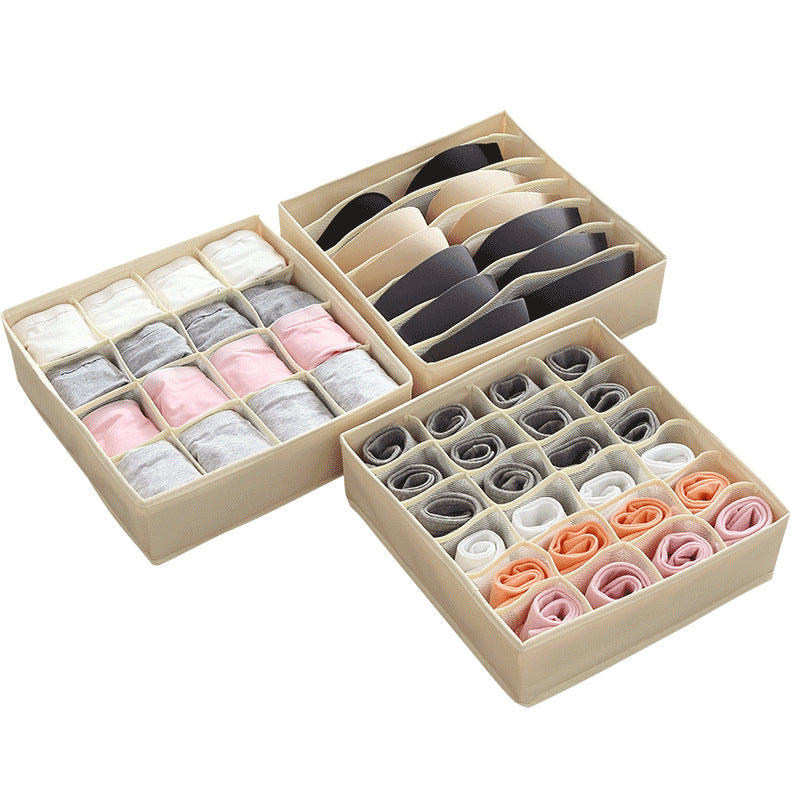 Foldable Mesh Storage Box for Lingerie and Socks