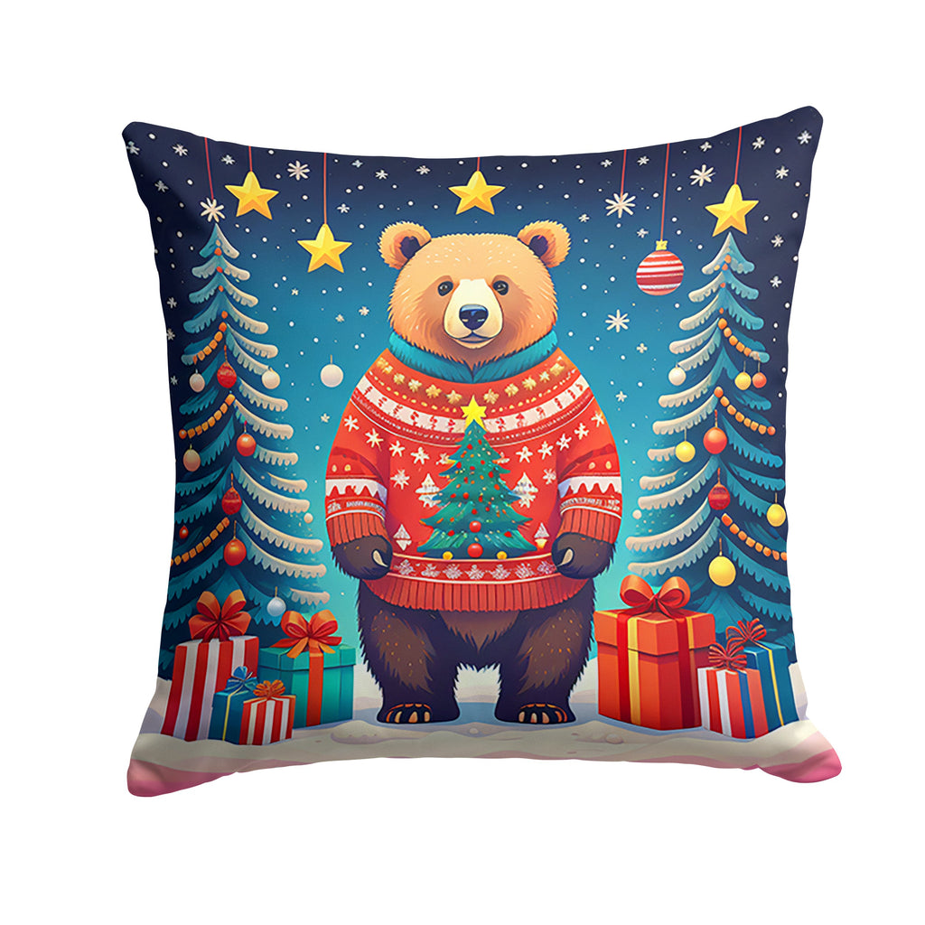 Bear Christmas Throw Pillow