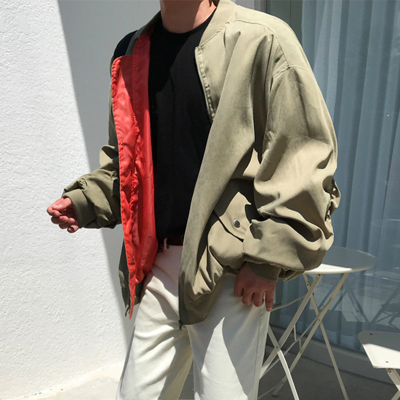 Versatile Loose Bomber Jacket for Spring and Autumn