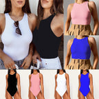 2020 Women's Sexy One-Shoulder Bodysuit Outfit