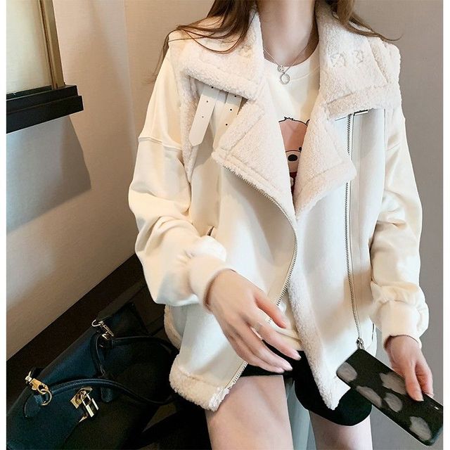 Vintage Fleece Women's Sleeveless Waistcoat Jacket