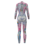 Digital Print Bodysuit - Sexy Women's Jumpsuit