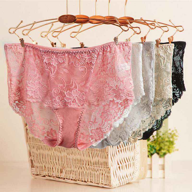 Summer Silk Knit Lace Trim Low Waist Women's Shorts