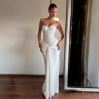 Sequin Tube Top Party Evening Dress