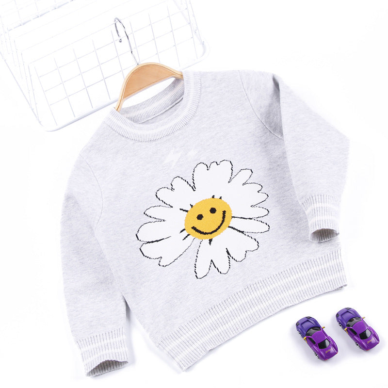 Girls' Double-Layer Knit Sweater - Foreign Trade Style