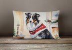 Australian Shepherd Christmas Throw Pillow