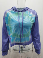 Ombre Tie Dye Hoodie with Long Sleeves | Streetwear