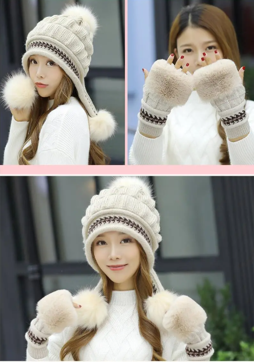 Cozy Fleece Ear Flap Beanie | Embroidered Cap