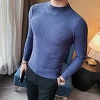 Men's Thick Knit Sweater for Autumn and Winter