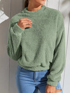 Double-sided Velvet Fleece Sweatshirt | Streetwear