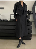 Sleeveless Dress and Trench Coat Set for Elegant Style