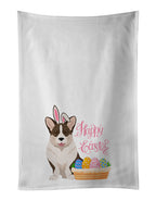 Brindle Cardigan Corgi Easter Kitchen Towel Set of 2