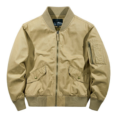 DIMUSI Men's Slim Fit Bomber Zipper Jacket for Streetwear