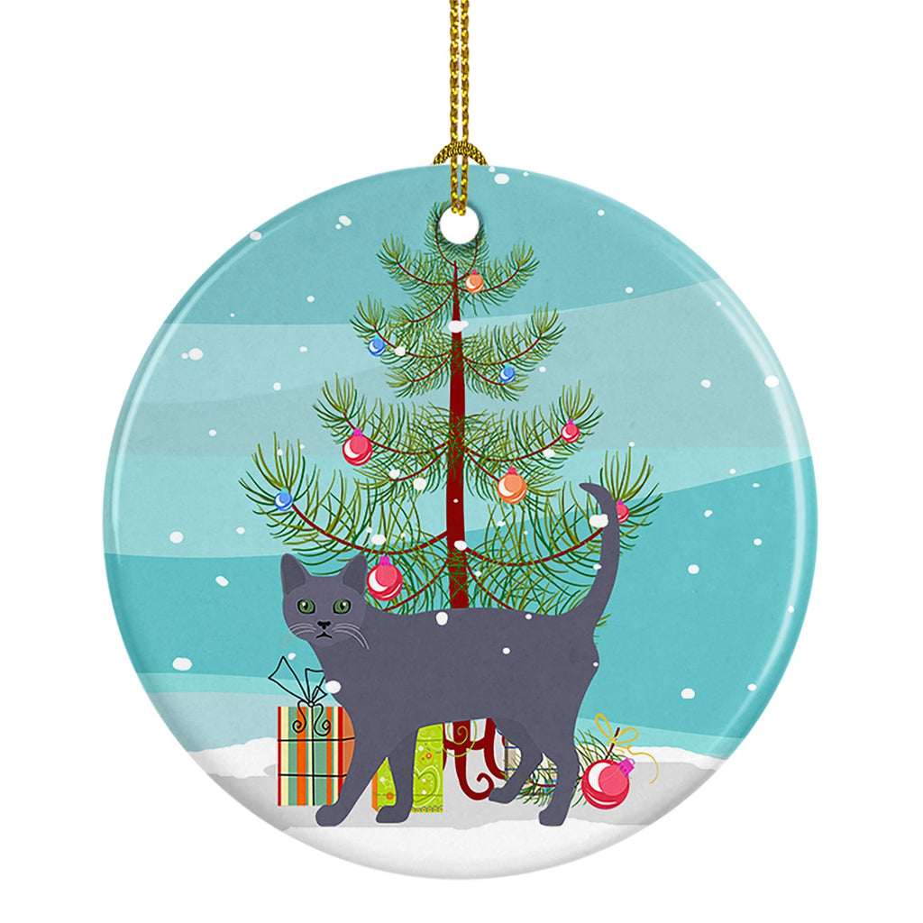 Korat Cat Christmas Ceramic Ornament