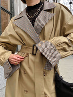 Korean Casual Mid-Length Women's Slim Windbreaker Coat