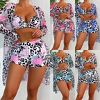 2024 Trendy European and American Bikini Cover-Up Set