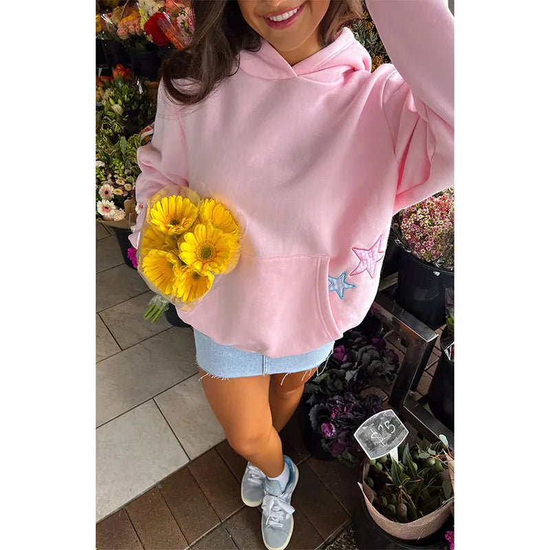 Star-Embroidered Hoodie | Streetwear