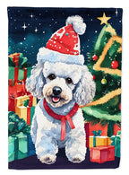 Poodle Christmas Garden Flag