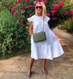 Summer Casual Loose Short Sleeve Dress for Women