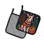 Pit Bull Terrier Christmas Pair of Pot Holders