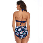 2019 Multi-Color Printed Sexy One-Piece Swimsuit