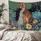 Christmas Polyester Fabric Tapestry for Festive Decor