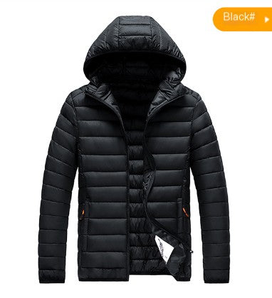 Breezy Men's Puffer Jacket - White (Style M5656)