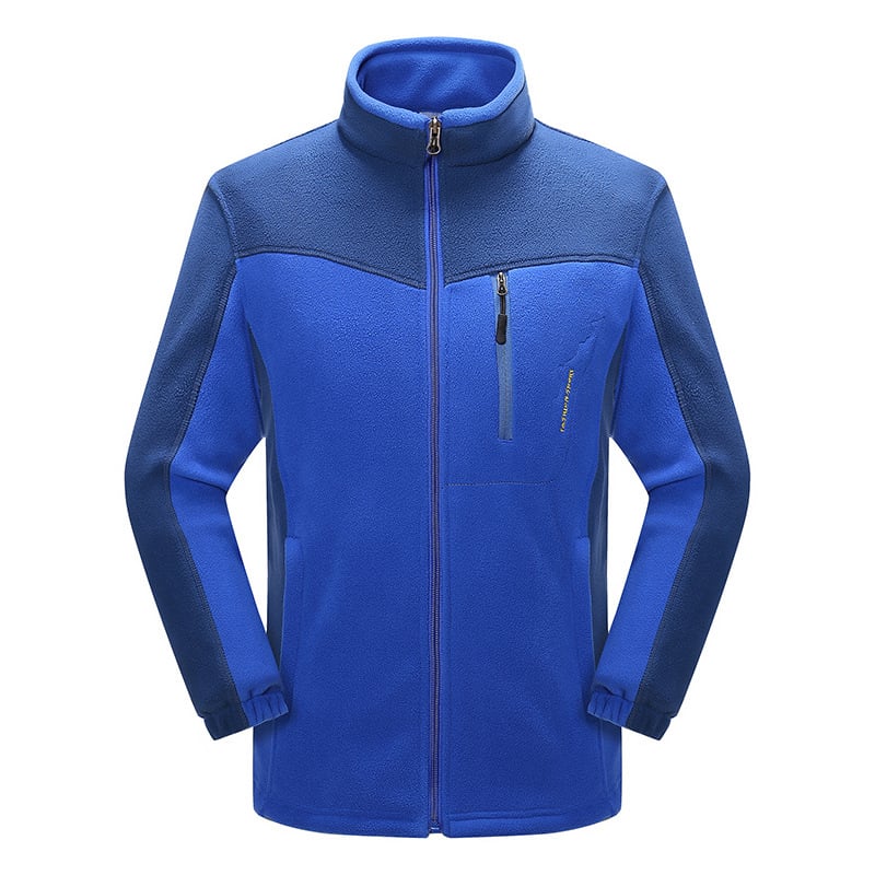 Polar Fleece Couple Cardigan with Contrast Design