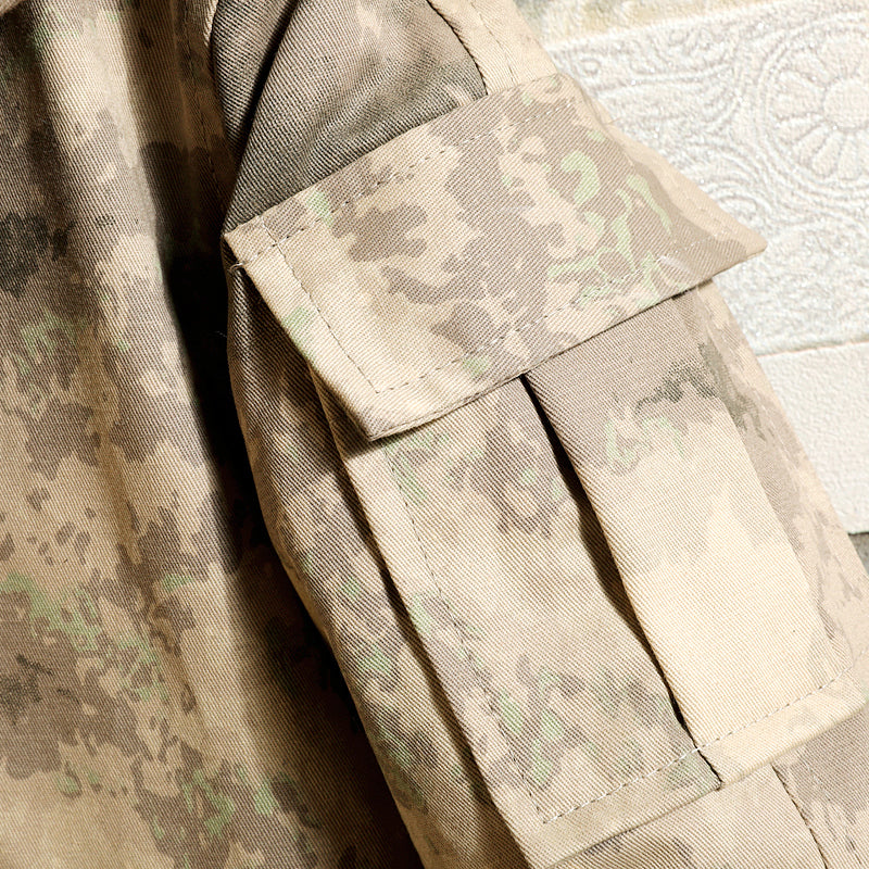 Camouflage Hooded Mens Jacket - Autumn Military Style