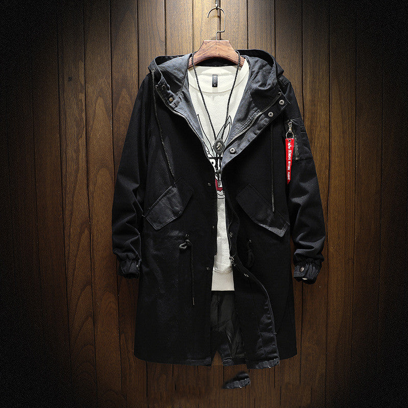 Plus Size Men's Casual Hooded Fashion Jacket