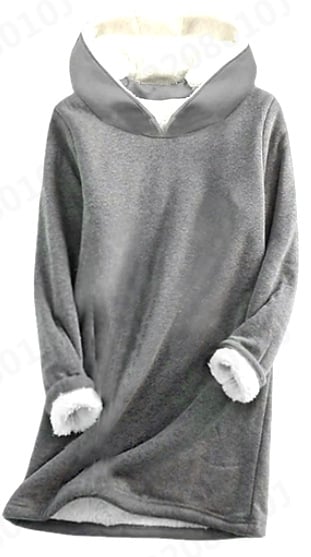 Thick Fleece Long Sleeve Casual Sweatshirt | Streetwear
