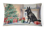 Belgian Sheepdog Christmas Throw Pillow