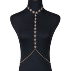 Star Body Chain with Sparkling for Swimwear