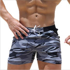 Men's Gray Camo Swim Trunks